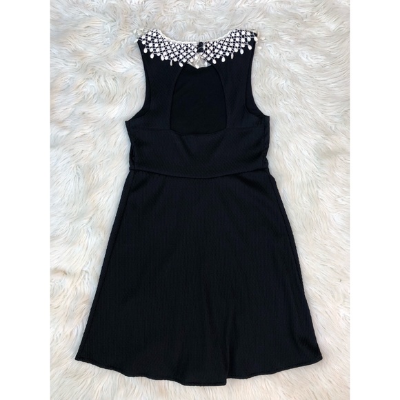 Free People Lace Peter Pan Crochet Bib Dress - Picture 3 of 8